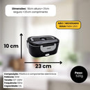 Marmita Elétrica Bivolt Automática 1,5L Aquecimento Rápido