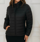 Jaqueta Bobojaco Feminina Puffer Impermeável com Capuz Removível