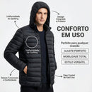 Jaqueta Puffer Masculina Bobojaco Com Capuz – Corta Vento Térmica