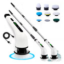 Esfregão Elétrico 9 em 1 Mop Rotativo Sem Fio - Limpeza Pesada com Cabo Extensor