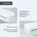 Impressora Térmica NDYIN N80: Bluetooth, Sem Tinta e Sem Cartucho (A4/Carta)