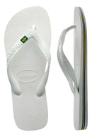 Chinelo Havaianas Brasil Branco Tradicional - Edição Copa unissex