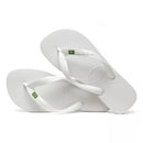 Chinelo Havaianas Brasil Branco Tradicional - Edição Copa unissex